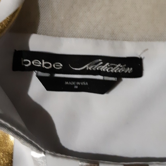 Bebe mesh and metallic mini dress - Picture 2 of 2